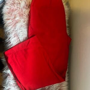 Red Casual Pants